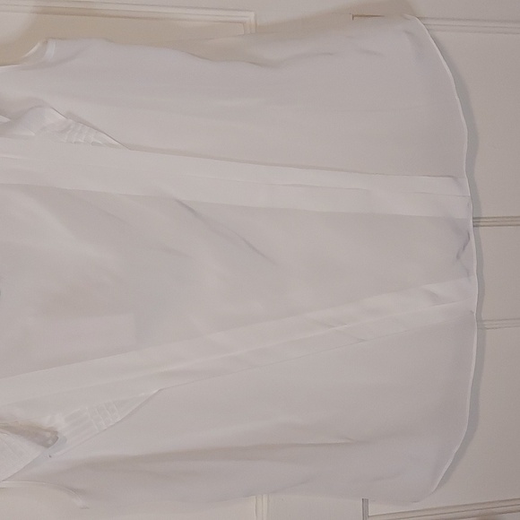 Rebecca Taylor Sleeveless Pintucked Blouse Milk - Picture 13 of 14